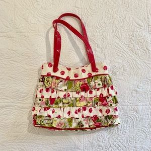 Vera Bradley Make Me Blush Ruffled Purse